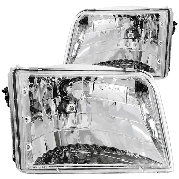 ANZO USA - Ensemble de phares cristal - 111036 — 1993-1997 Ford Ranger