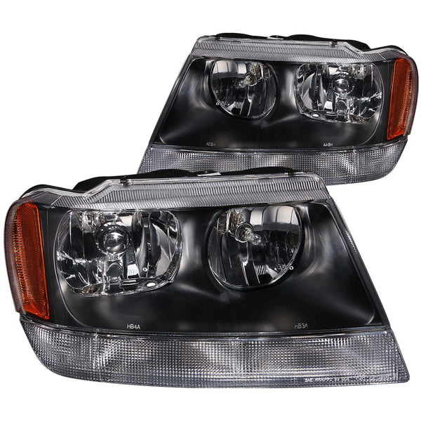 ANZO USA - Crystal Headlight Set — 1999-2004 Jeep Grand Cherokee - 111042