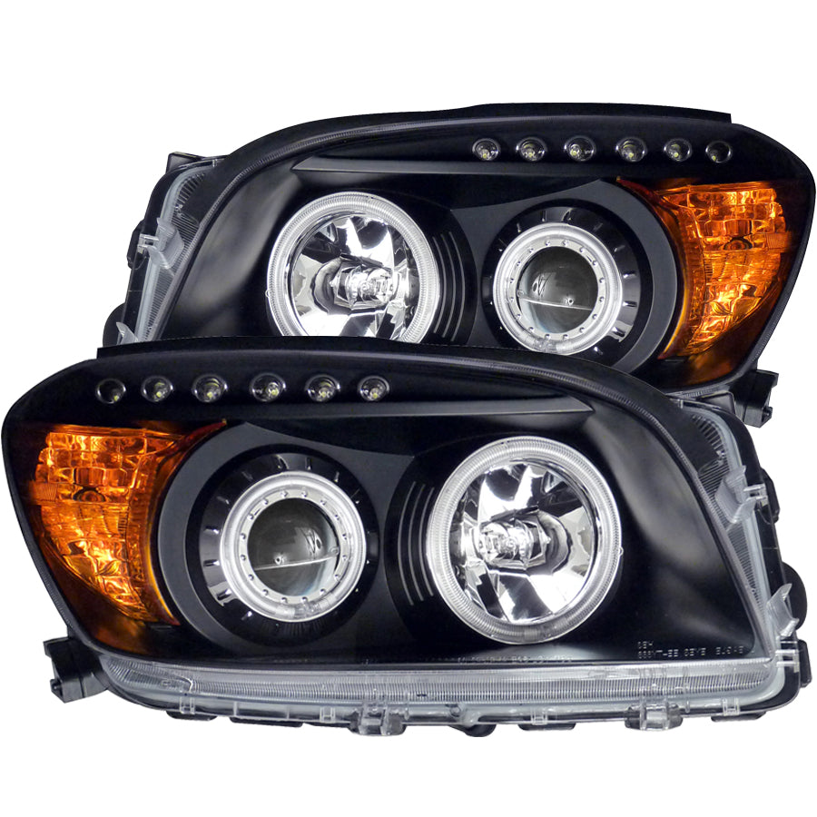 ANZO USA - Projector Headlight Set w/Halo — 2006-2008 Toyota Rav4 - 111120