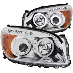 ANZO USA - Projector Headlight Set w/Halo — 2006-2008 Toyota Rav4 - 111121