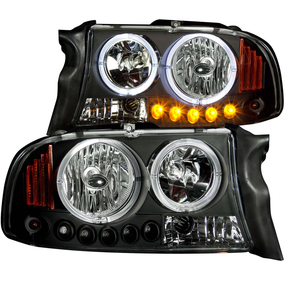 ANZO USA - Crystal Headlight Set w/Halo — 1997-2004 Dodge Dakota / 1998-2003 Durango - 111194