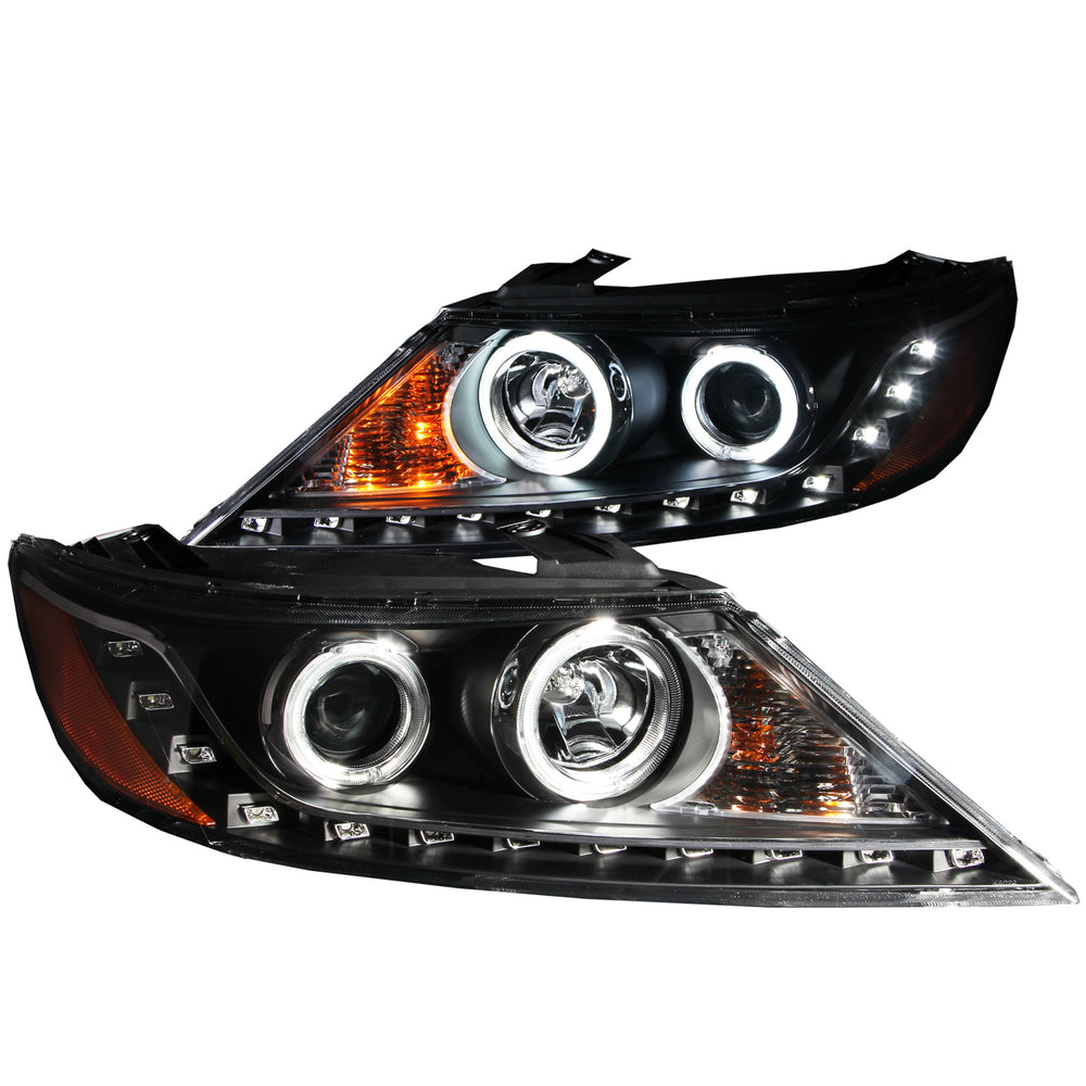 ANZO USA - Projector Headlight Set w/Halo — 2011-2013 Kia Sorento - 111248