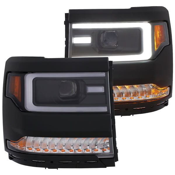ANZO USA - Projector Headlight Set — 2016-2018 Chevrolet Silverado 1500 - 111373
