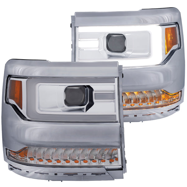 ANZO USA - Projector Headlight Set — 2016-2018 Chevrolet Silverado 1500 - 111374