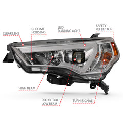 ANZO USA - ANZO USA Projector Headlights — 2014-2021 Toyota 4Runner - 111417