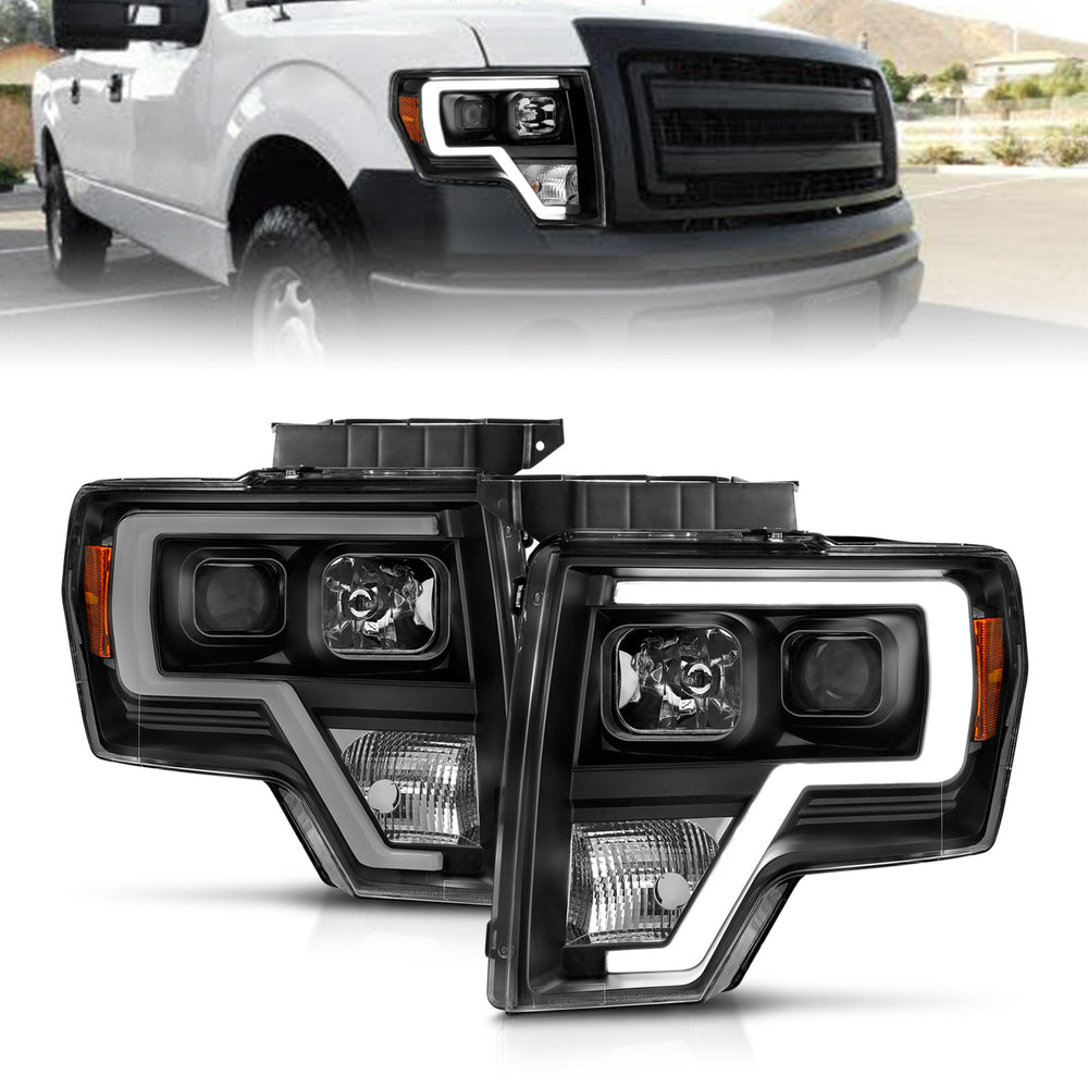 ANZO USA - Projector Headlight - 111443 — 2009-2014 Ford F-150