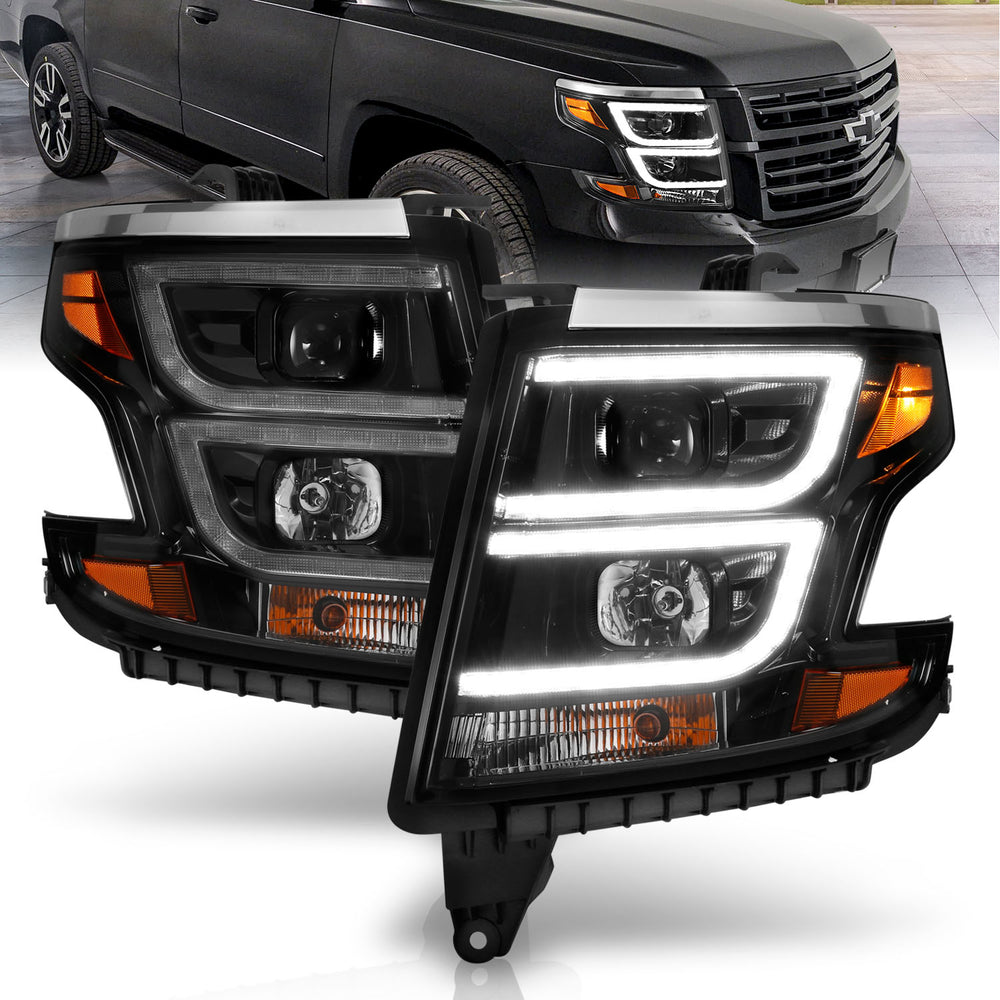 ANZO USA - Projector Headlight - 111492 — 2015-2020 Chevrolet Suburban