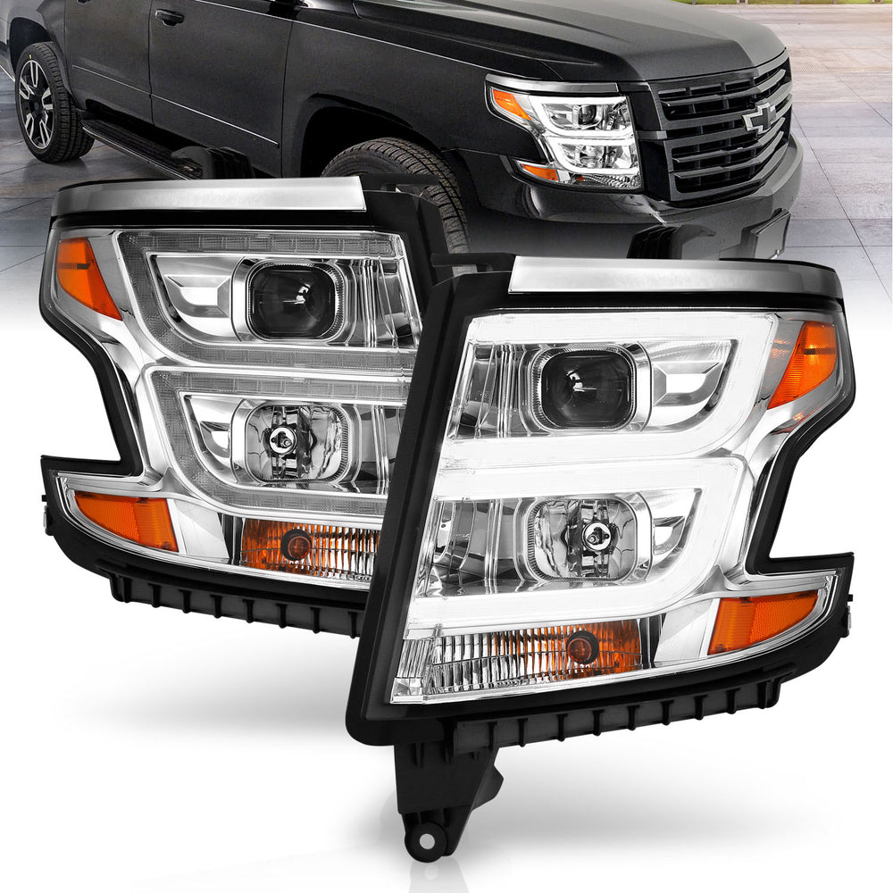 ANZO USA - Projector Headlight - 111493 — 2015-2020 Chevrolet Suburban