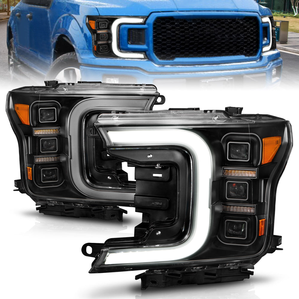 ANZO USA - LED Projector Headlight - 111519 — 2018-2020 Ford F-150