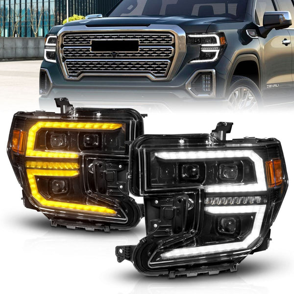 ANZO USA - LED Projector Headlights — 2019-2021 GMC Sierra 1500 - 111600