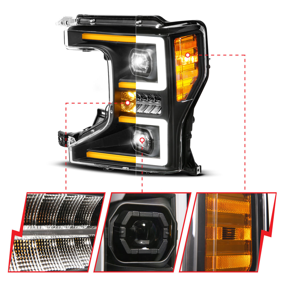 ANZO USA - LED Projector Headlight - 111620X-L