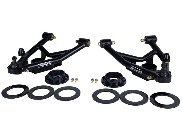 Ridetech Suspension 1967-1969 GM Fbody Front Lower Strong Arms with Tubular Control Cross Shafts Black