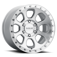 Raceline 961MC Bolt 17x9in / 5x127 BP / -12mm Offset / 78.1mm Bore - Machined Cc