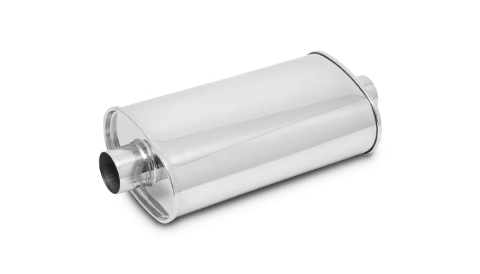 Vibrant Performance - 1132 - STREETPOWER Oval Muffler, 2.75 in. inlet/outlet (Center-Center)