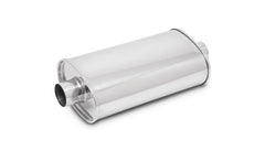 Vibrant Performance - 1137 - STREETPOWER Oval Muffler, 4 in. inlet/outlet (Center-Center)