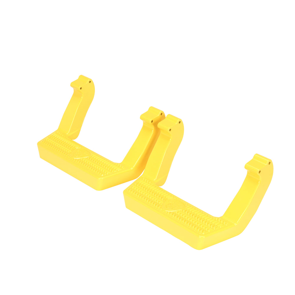 Carr LD Step; Assist/Side Step; XP7 Safety Yellow Powder Coat; Pair — for select Dodge and Ram vehicles (119777)
