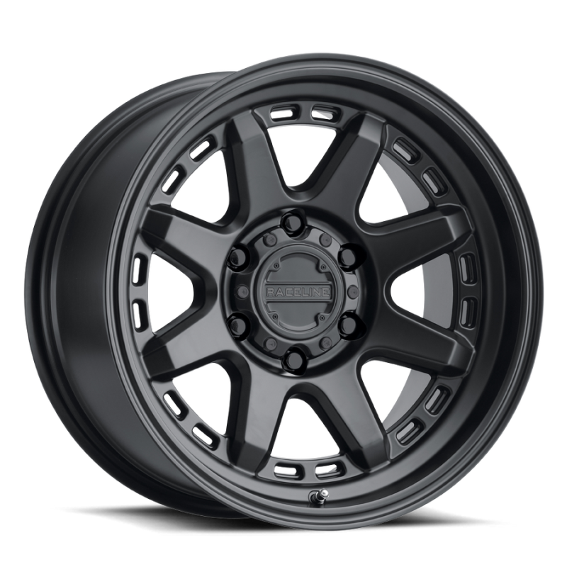Raceline Roue 947B Scout 18x9 po / 8x170 / déport 18mm / alésage 125.2mm - noir satiné