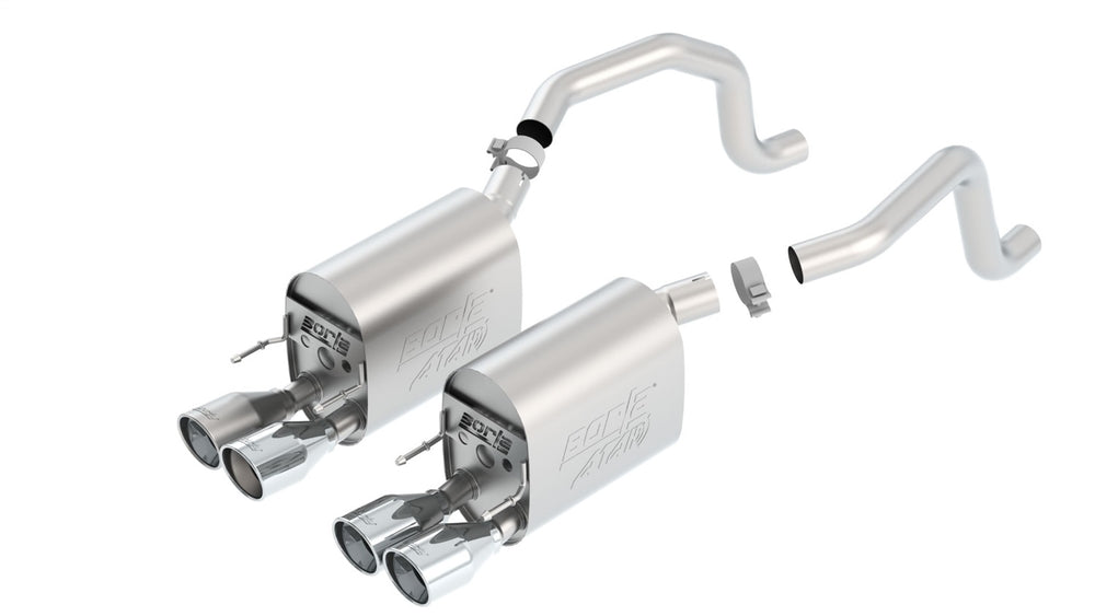 Borla Axle-Back Exhaust System - ATAK — 2009-2013 Chevrolet Corvette