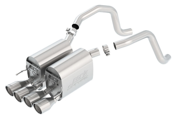Borla Système d'échappement Axle-Back - S-Type ll — 2005-2008 Chevrolet Corvette