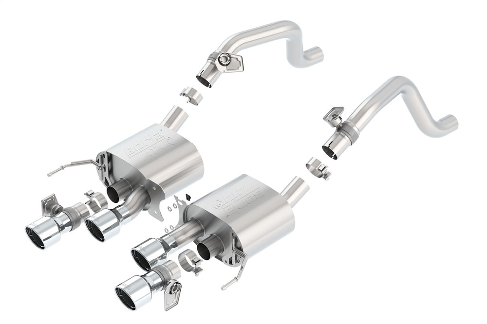 Borla Axle-Back Exhaust System - ATAK — 2014-2019 Chevrolet Corvette (11856)