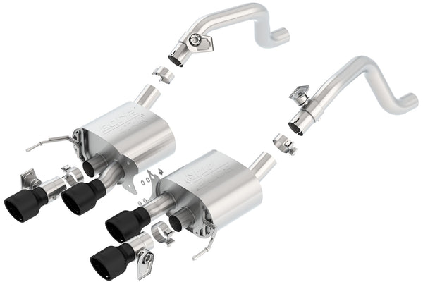 Borla Système d'échappement Axle-Back - ATAK — 2014-2019 Chevrolet Corvette (11856CB)