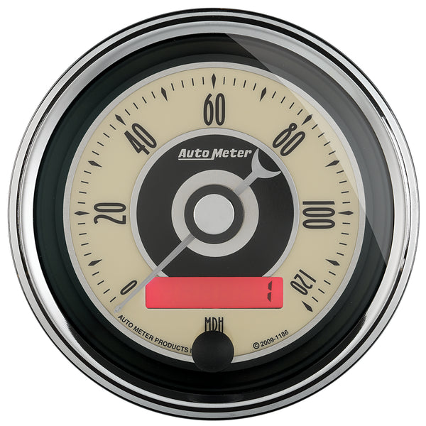 AutoMeter 3-3/8" Speedometer, 0-120 MPH, Cruiser AD