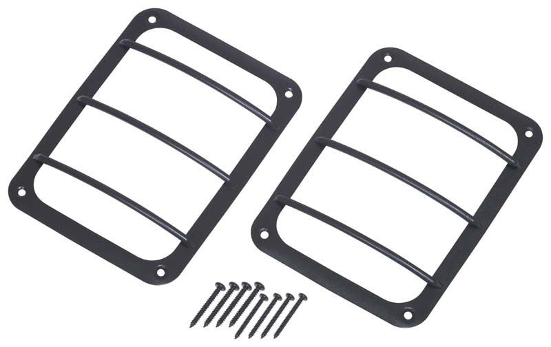 Kentrol Protecteurs de feux arrière (paire) 07-18 Jeep Wrangler JK - noir texturé