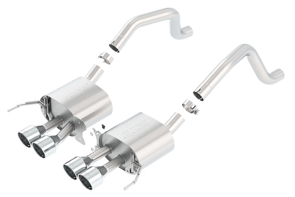 Borla Axle-Back Exhaust System - S-Type — 2015-2018 Chevrolet Corvette (11908)