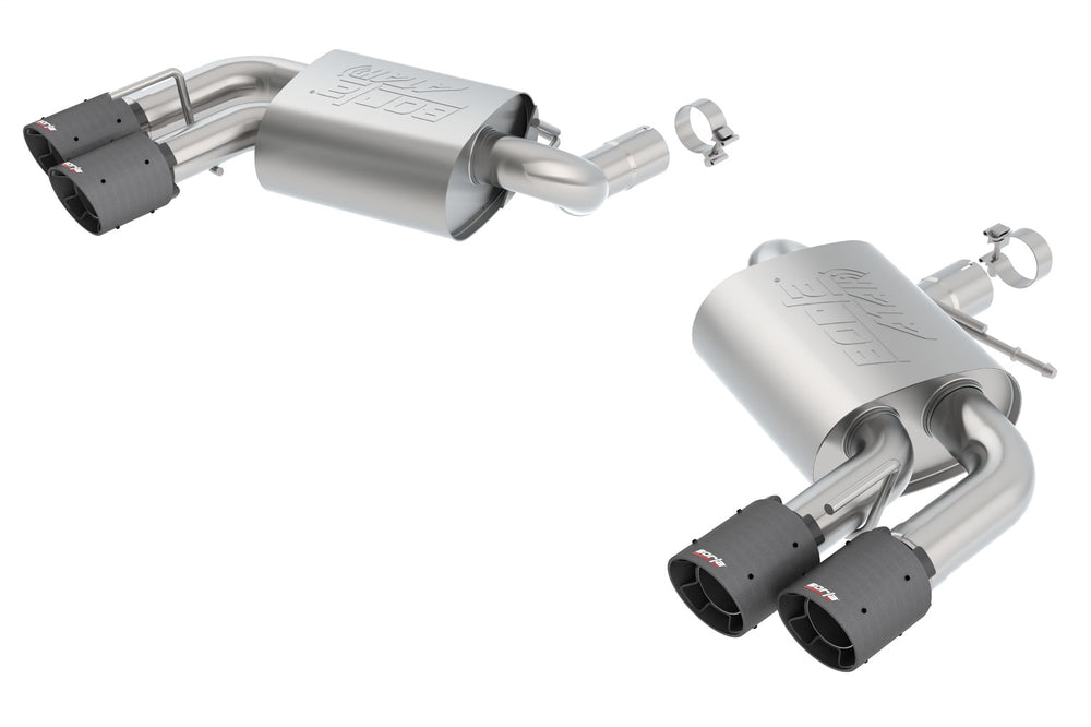 Borla Axle-Back Exhaust System - ATAK — Rear (11921CFBA)