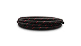 Vibrant Performance - 11982R - 20ft Roll of Black Red Nylon Braid Flex Hose; AN Size: -12; Hose ID: 0.68 in.
