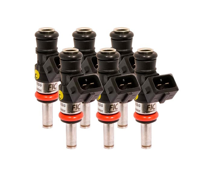 Jeu d'injecteurs de carburant FIC Injector Clinic 1 200 cc (130 lb/h à une pression de carburant d'origine de 58 PSI) pour moteurs Jeep 3.6L V6 (haute impédance)