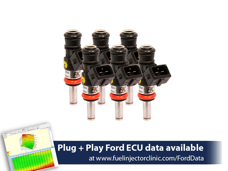 Fuel Injector Clinic Fuel Injector Set (110 Lbs/hr At 43.5 PSI Fuel Pressure) (IS409-1200H)