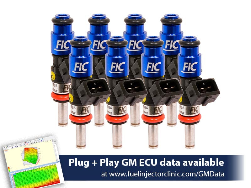 Ensemble d'injecteurs de carburant FIC de 1200 cc (130 lb/h à 58 PSI de pression de carburant OE) pour moteurs LS2 (High-Z)