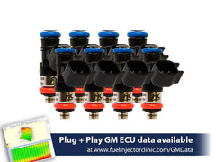 Fuel Injector Clinic Fuel Injector Set (130 Lbs/hr At OE 58 PSI Fuel Pressure, High-Z) (IS303-1200H-D)