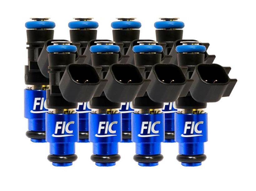 Fuel Injector Clinic Fuel Injector Set (130 Lbs/hr At OE 58 PSI Fuel Pressure, High-Z) (IS305-1200H-D)