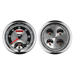 AutoMeter 5" Quad Gauge, 8K RPM/120 MPH/100 PSI/100-250 F/8-18V/240-33 Ohm, AM Muscle