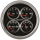 Autometer 5IN QUAD Gauge LED Designer Black II (ATM1211)