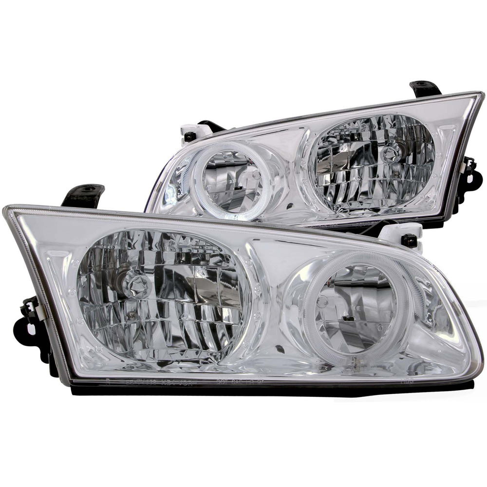ANZO USA - Crystal Headlight Set w/Halo — 2000-2001 Toyota Camry - 121124