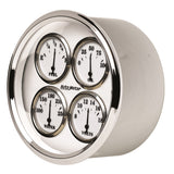 Autometer 5IN QUAD GA FUEL Level 090 OLD TYME White II (ATM1213)