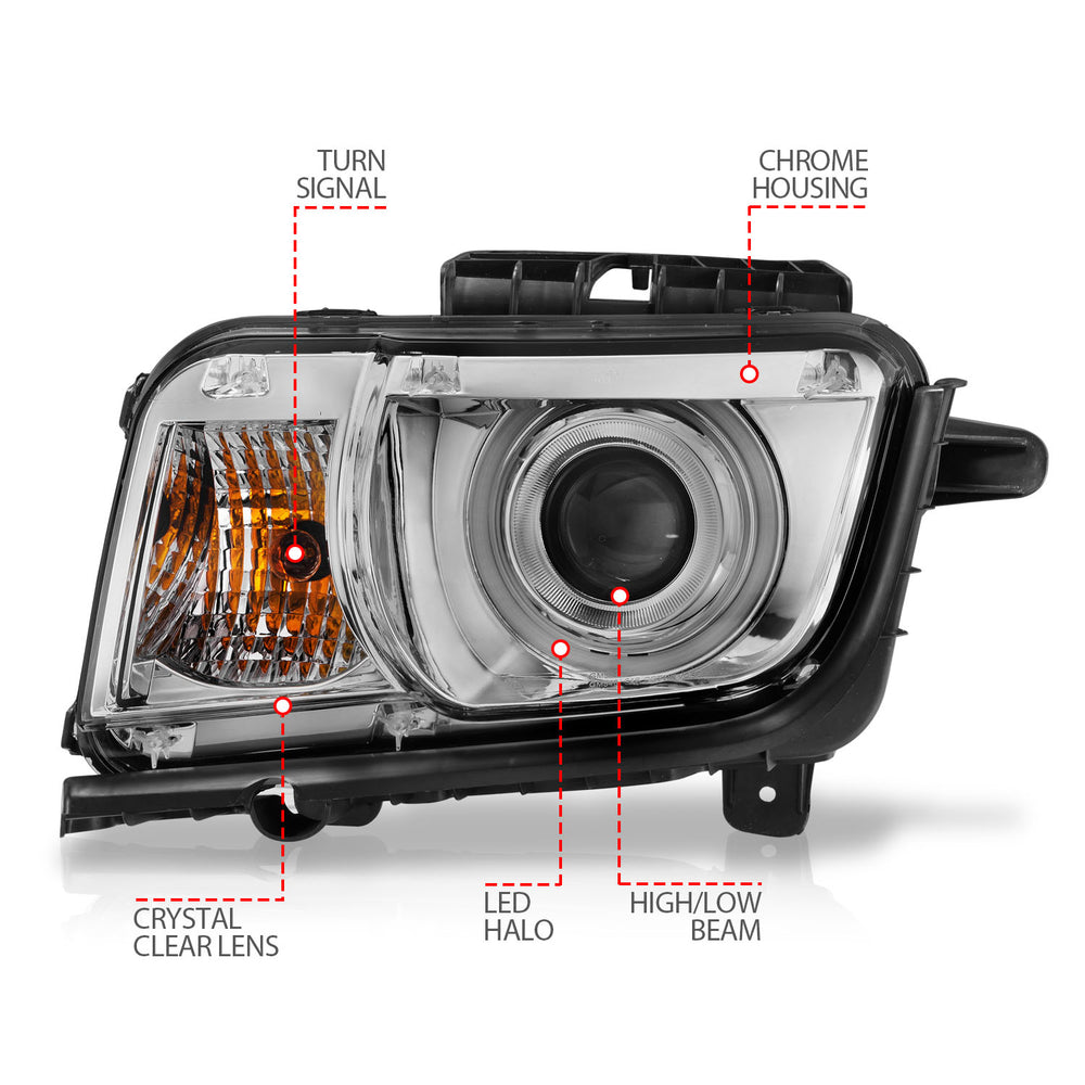 ANZO USA - Projector Headlight Set w/Halo - 121311