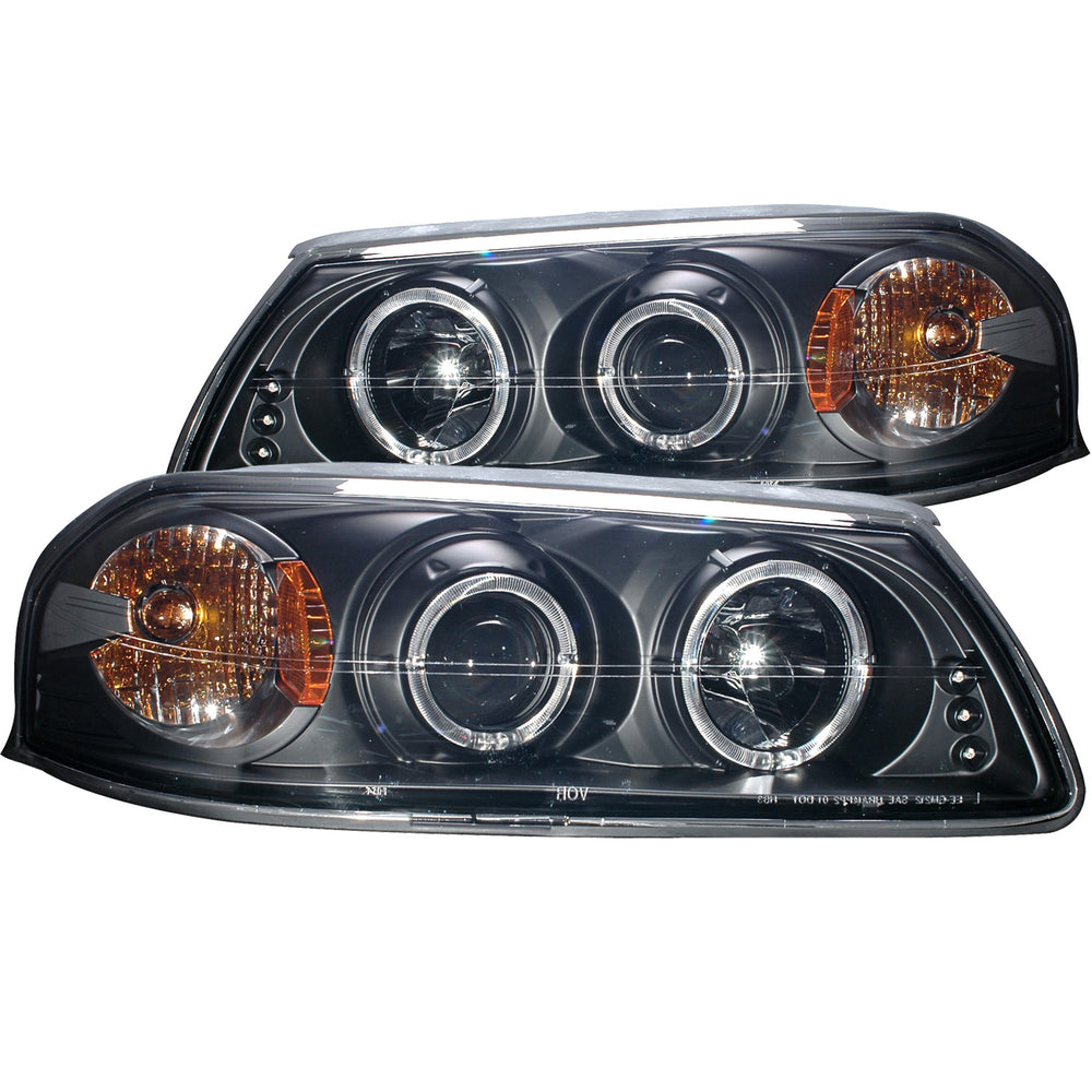 ANZO USA - Projector Headlight Set w/Halo — 2000-2005 Chevrolet Impala - 121339
