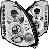 ANZO USA - Projector Headlight Set w/Halo - 121364