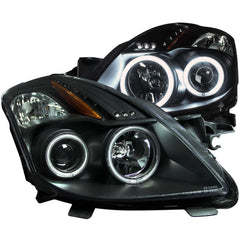 ANZO USA - Projector Headlight Set w/Halo — 2008-2010 Nissan Altima - 121395