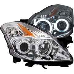 ANZO USA - Projector Headlight Set w/Halo — 2008-2010 Nissan Altima - 121396