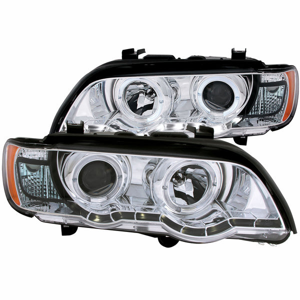 ANZO USA - Ensemble de phares à projecteur avec halo - 121397 — 2000-2003 BMW X5