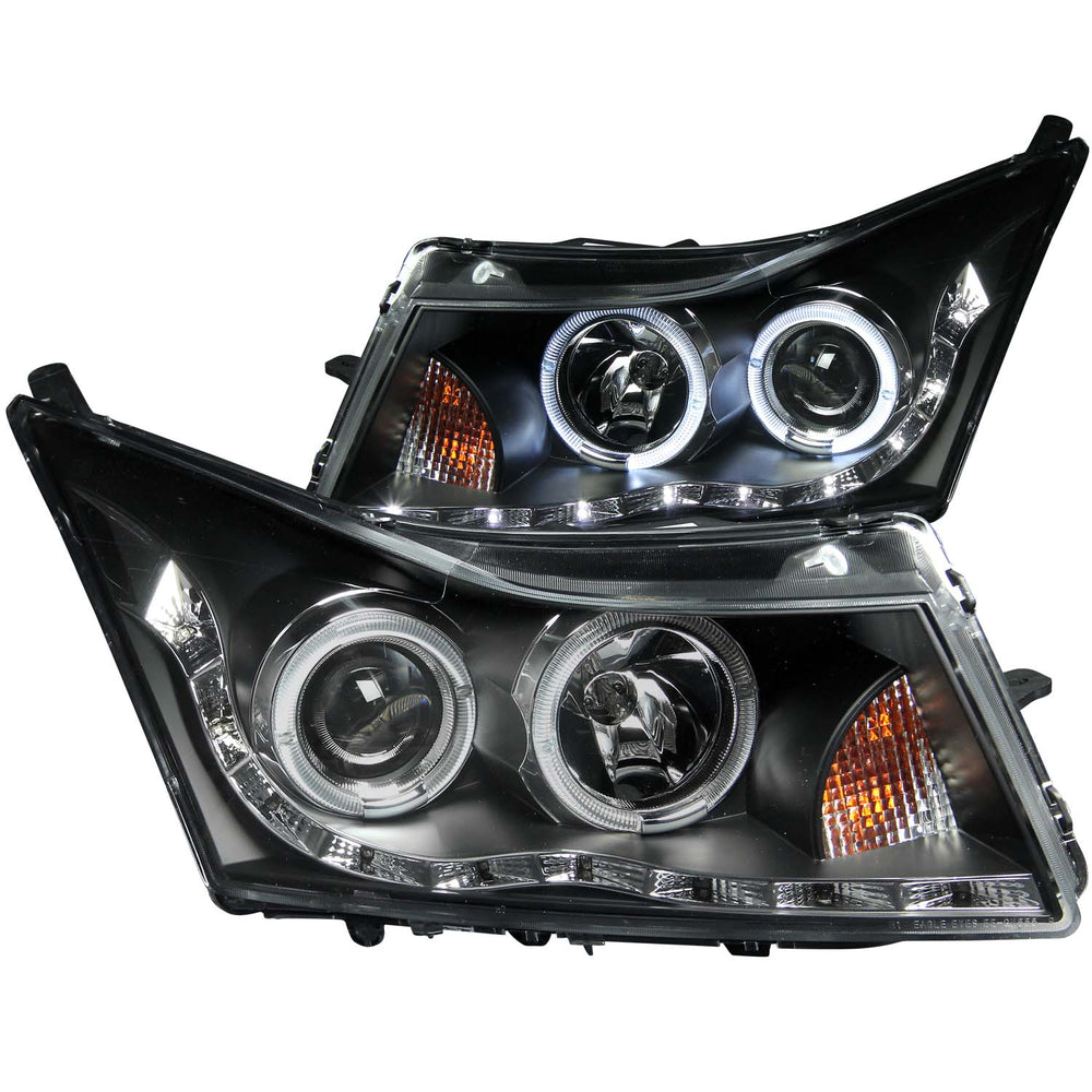 ANZO USA - Projector Headlight Set w/Halo — 2011-2015 Chevrolet Cruze - 121400