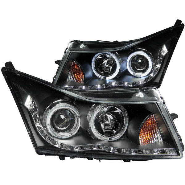 ANZO USA - Projector Headlight Set with Halo — 2011-2015 Chevrolet Cruze - 121400