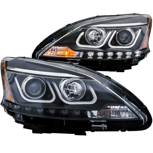 ANZO USA - Ensemble de phares à projecteur - 121487 — 2013-2015 Nissan Sentra