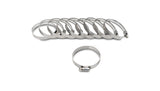 Vibrant Performance - 12151 - S.S. Worm Gear Clamps (Pack of 10) - Clamping Range: 0.44 in.-0.90 in.