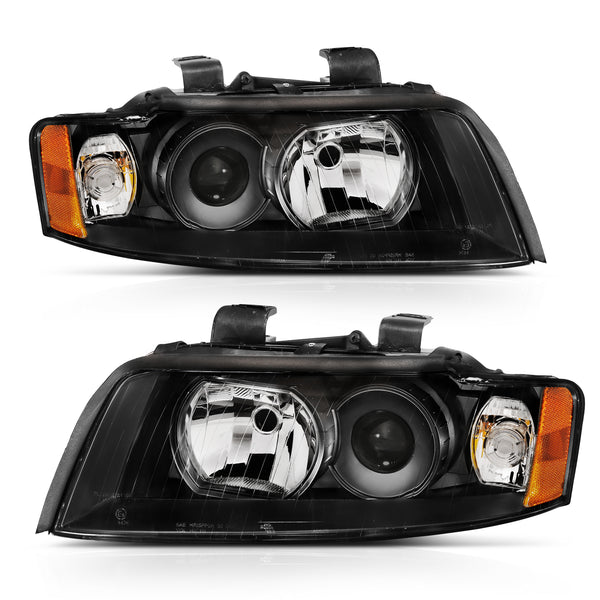 ANZO USA - Projector Headlights - 121528 — 2002-2005 Audi A4